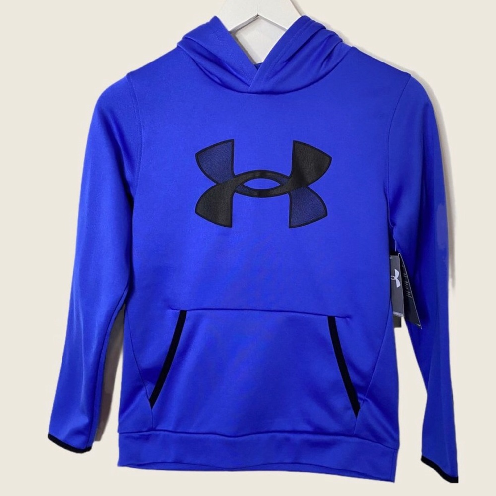 NEW Under Armour Boys' Armour Fleece Big Logo Hoodie